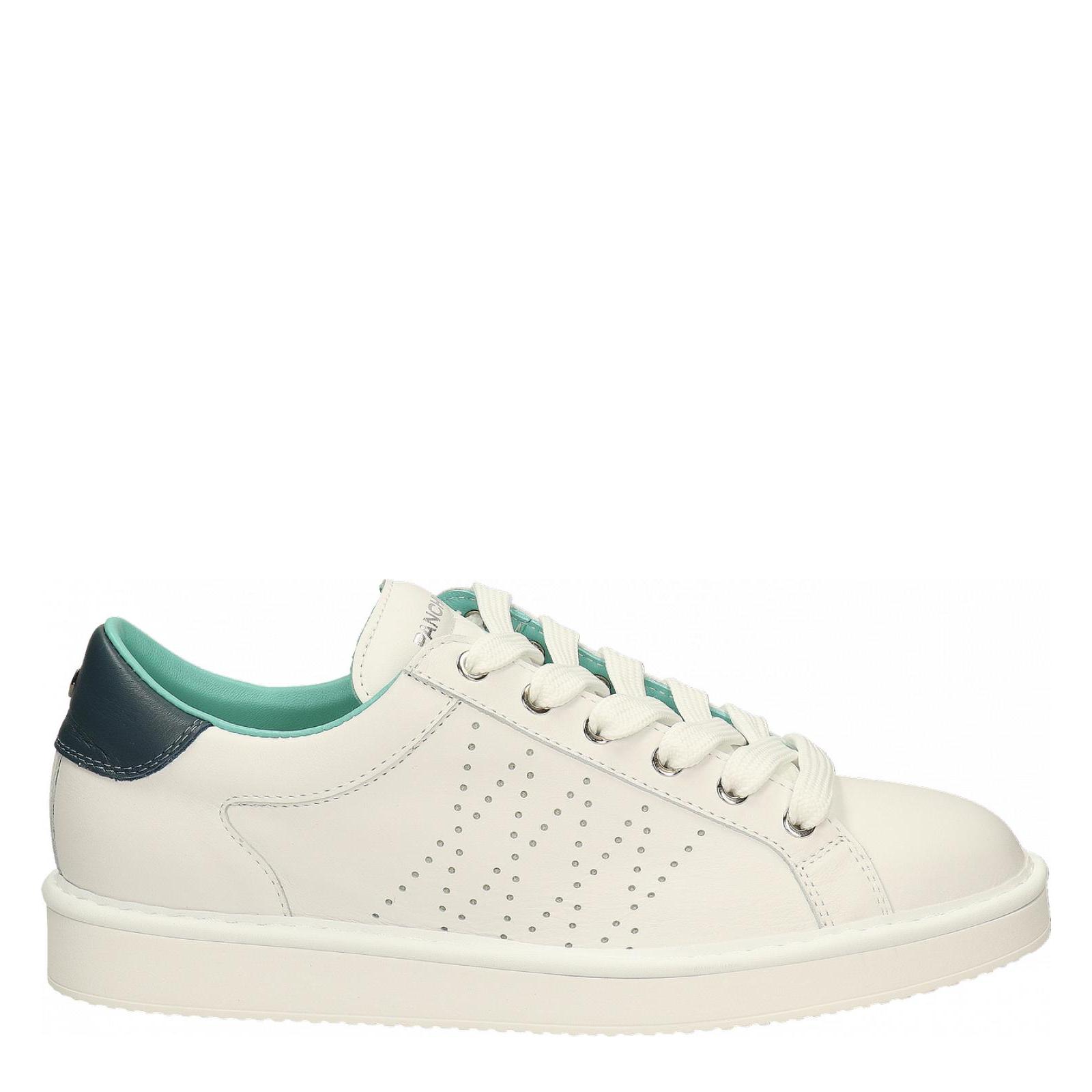 P01 LACE-UP SHOE LEATHER white-cosmic-blue