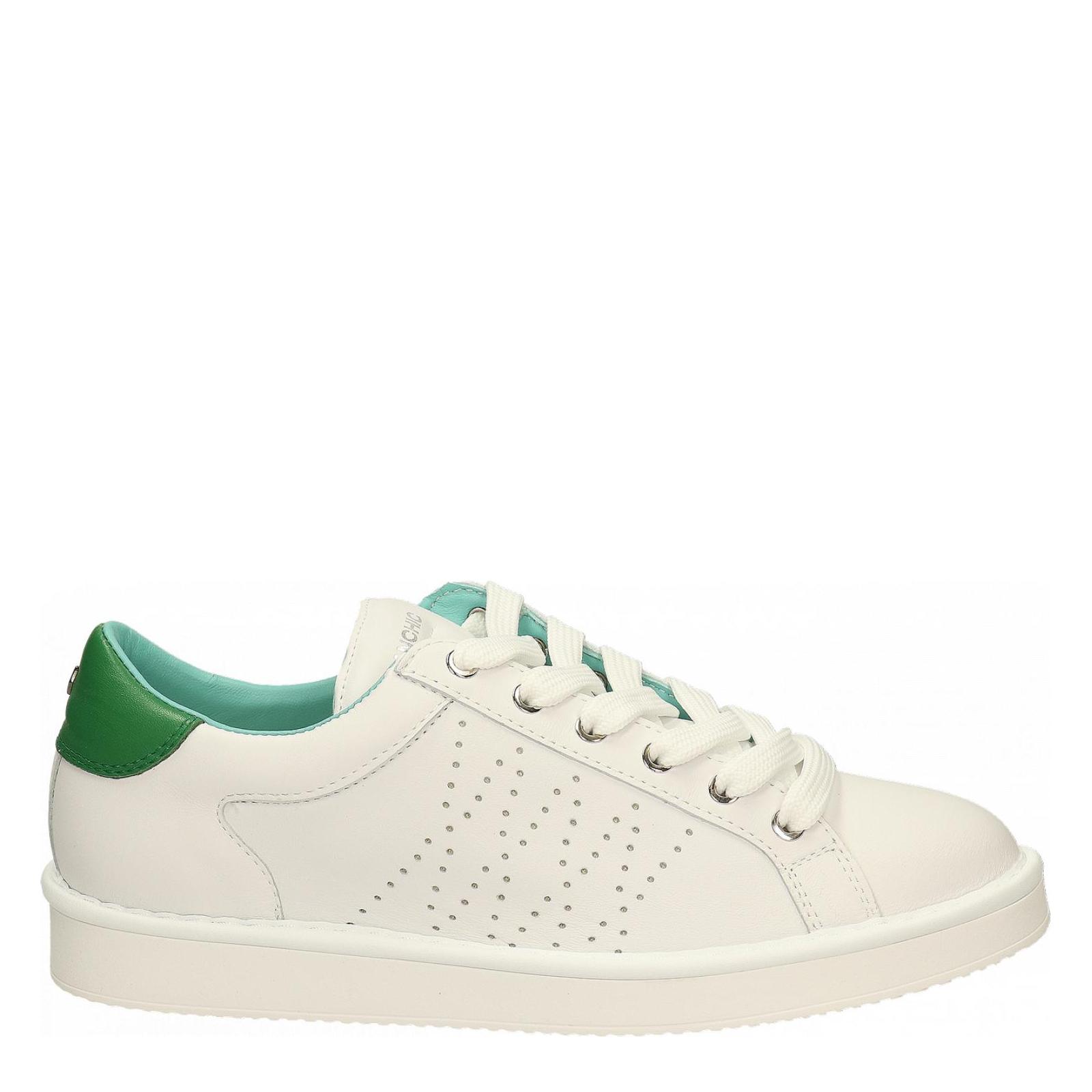 P01 LACE-UP SHOE LEATHER white-bottle
