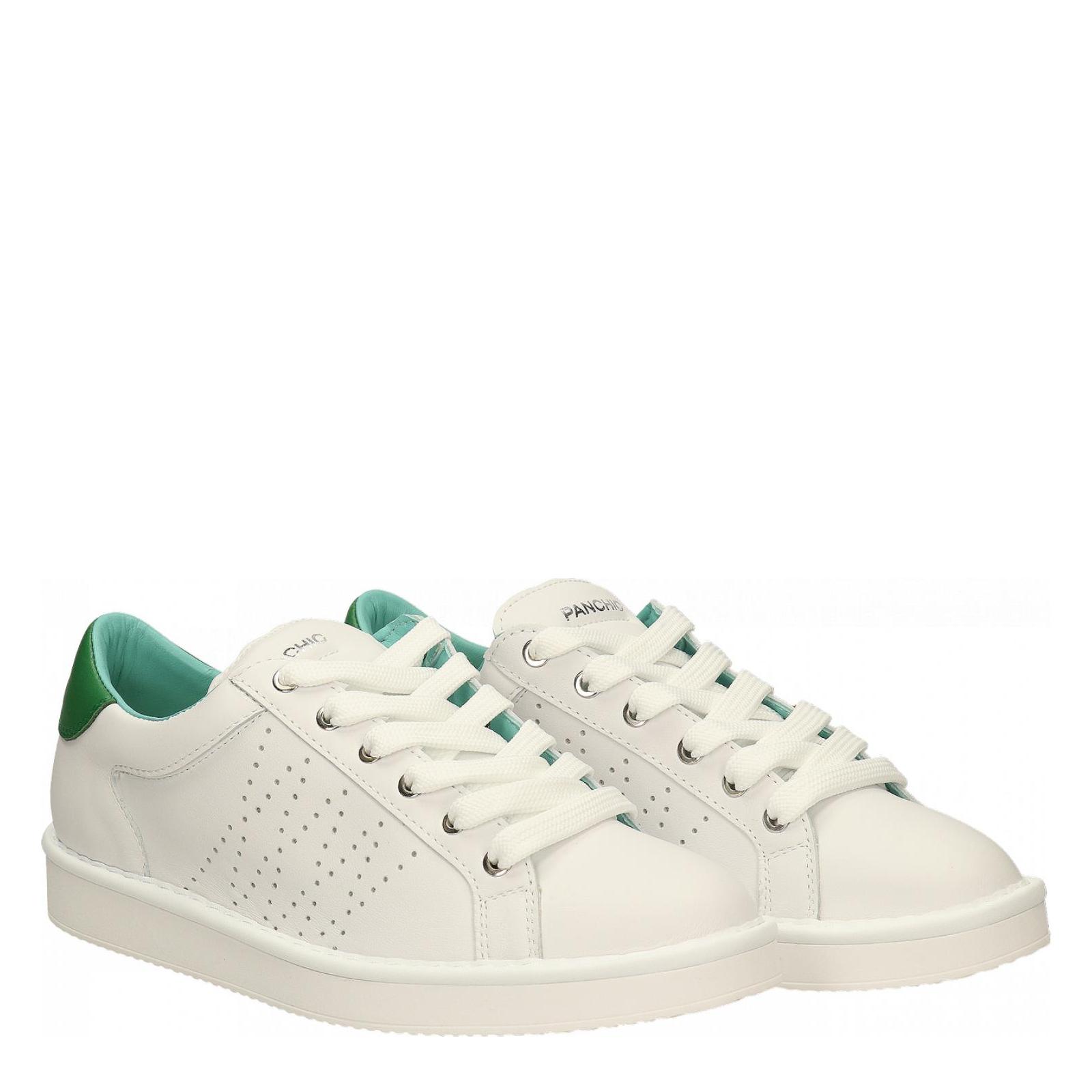 P01 LACE-UP SHOE LEATHER white-bottle