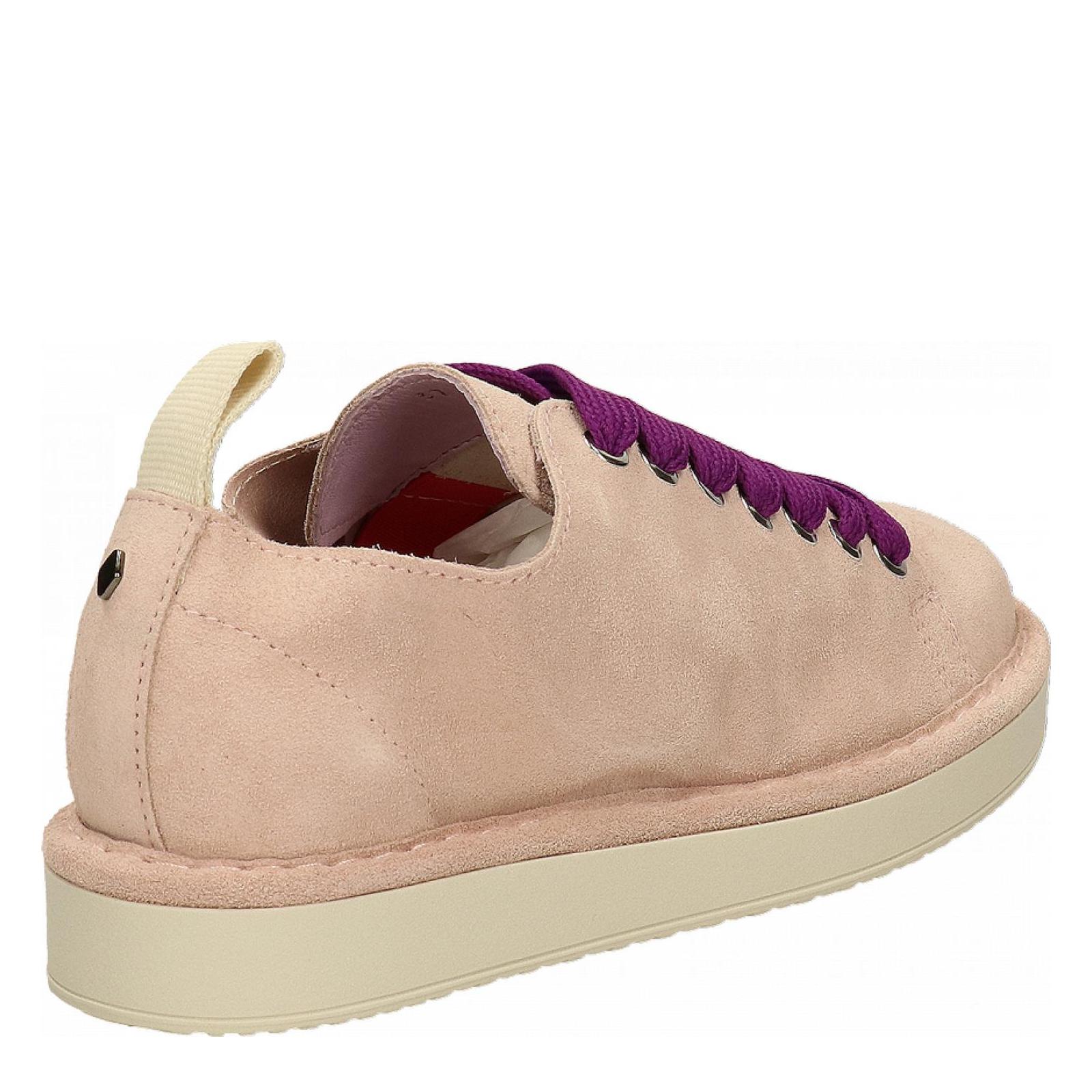 P01 LACE-UP SHOE SUEDE powder-pink-pansy