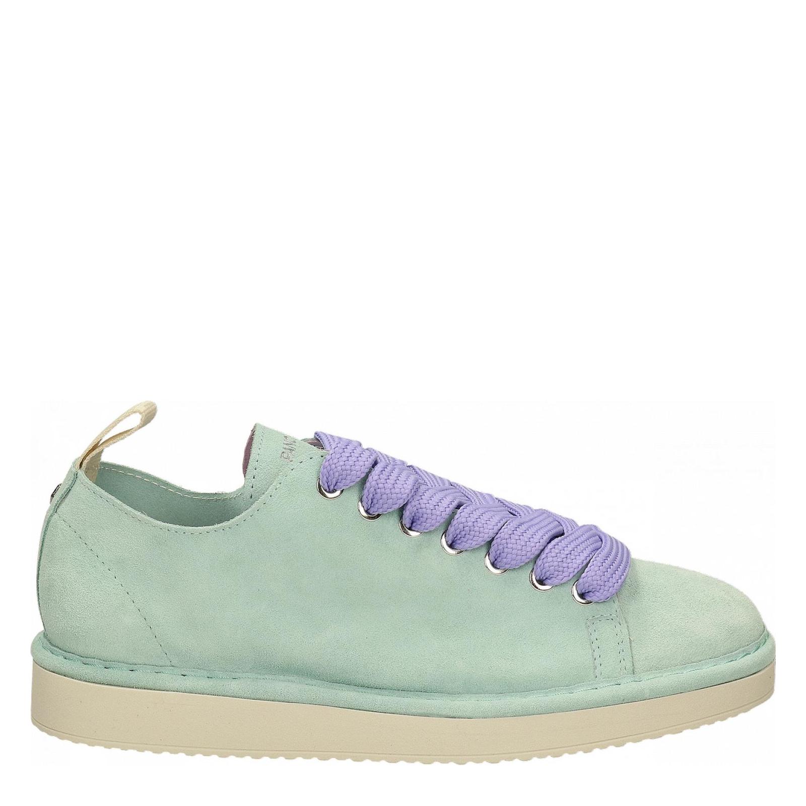 P01 LACE-UP SHOE SUEDE aqua-urban-violet
