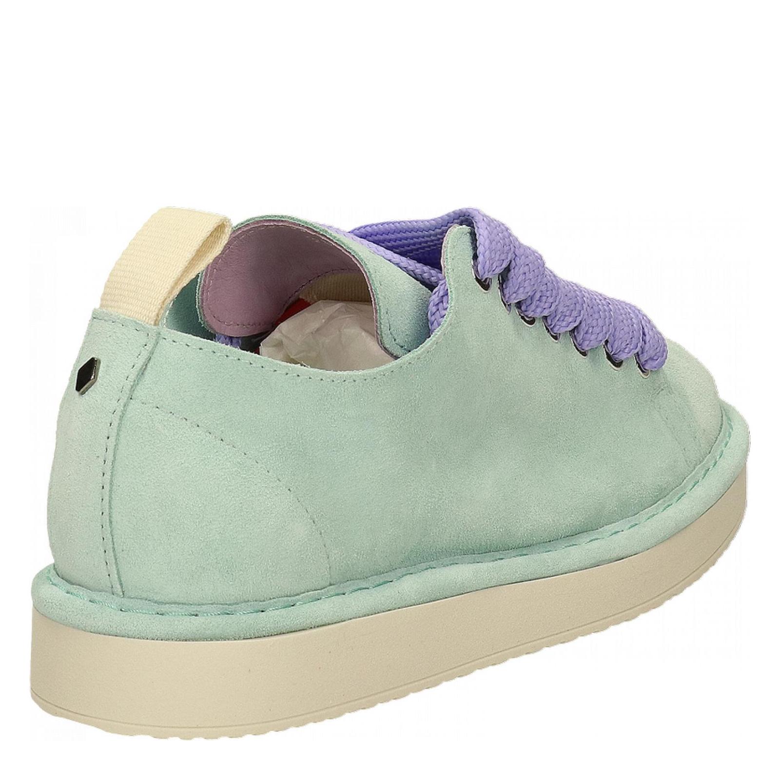 P01 LACE-UP SHOE SUEDE aqua-urban-violet
