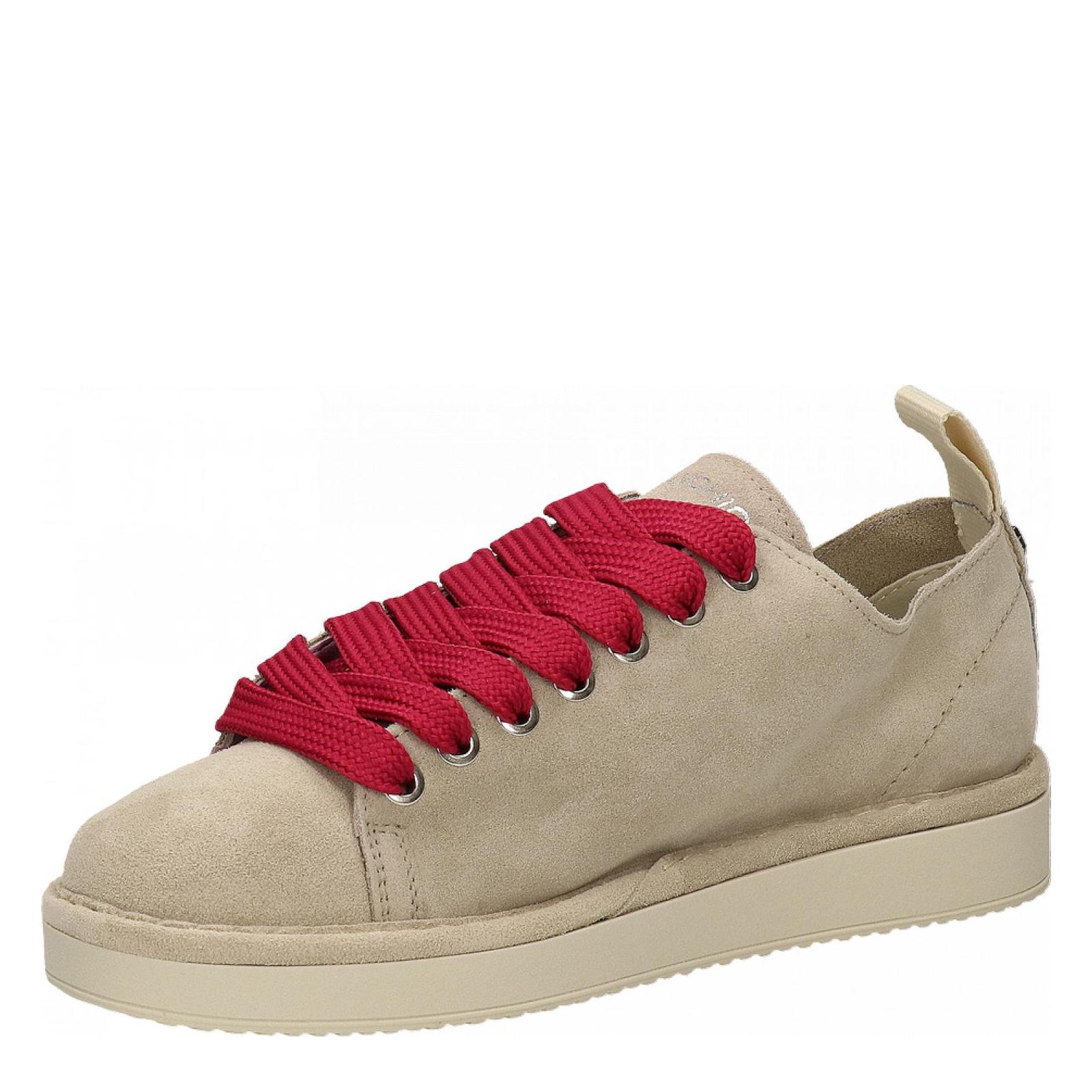 P01 LACE-UP SHOE SUEDE fog-fuchsia