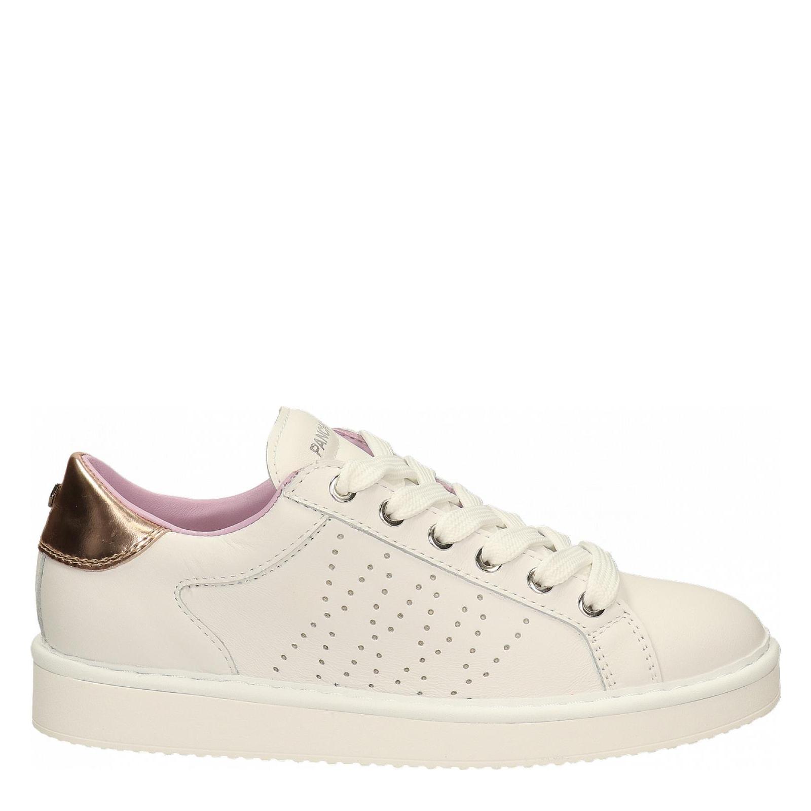 P01 LACE-UP SHOE LEATHER white-rose-gold