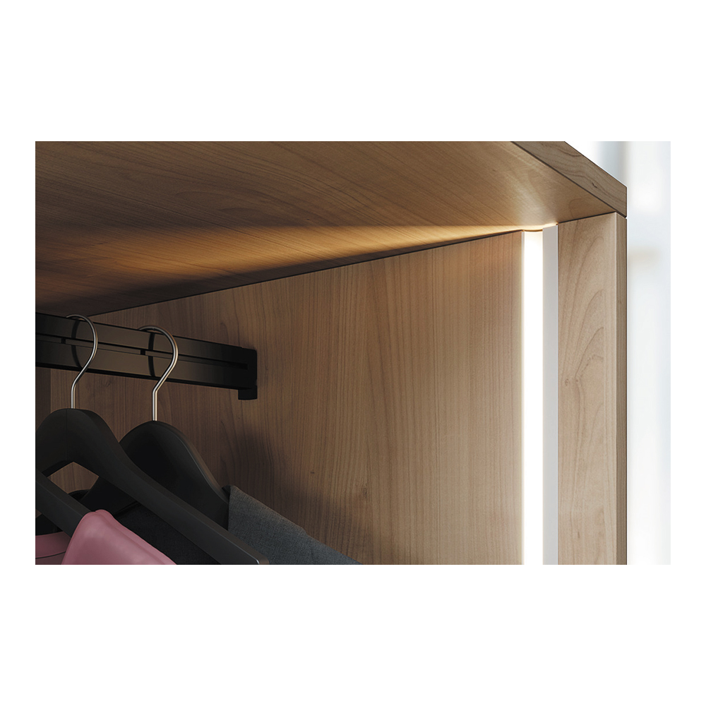 Profilo ad incasso per strip Led da 5mm - Loox5 - Nero - 3MT