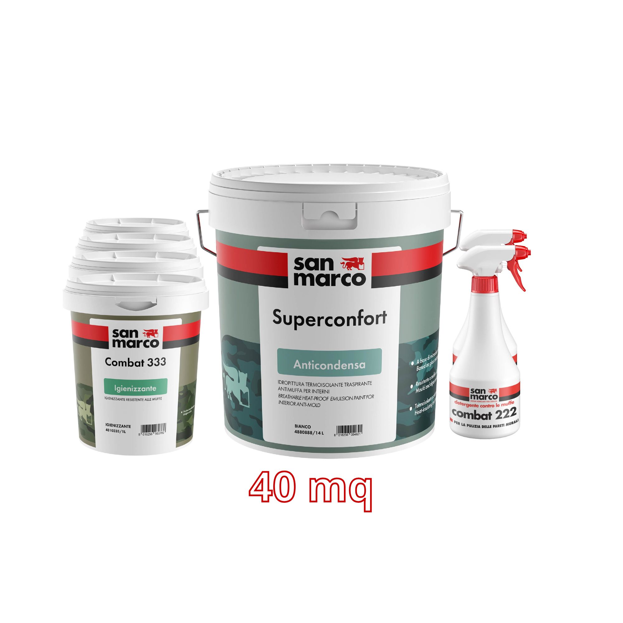Kit Antimuffa Anticondensa 40mq bianco | San Marco