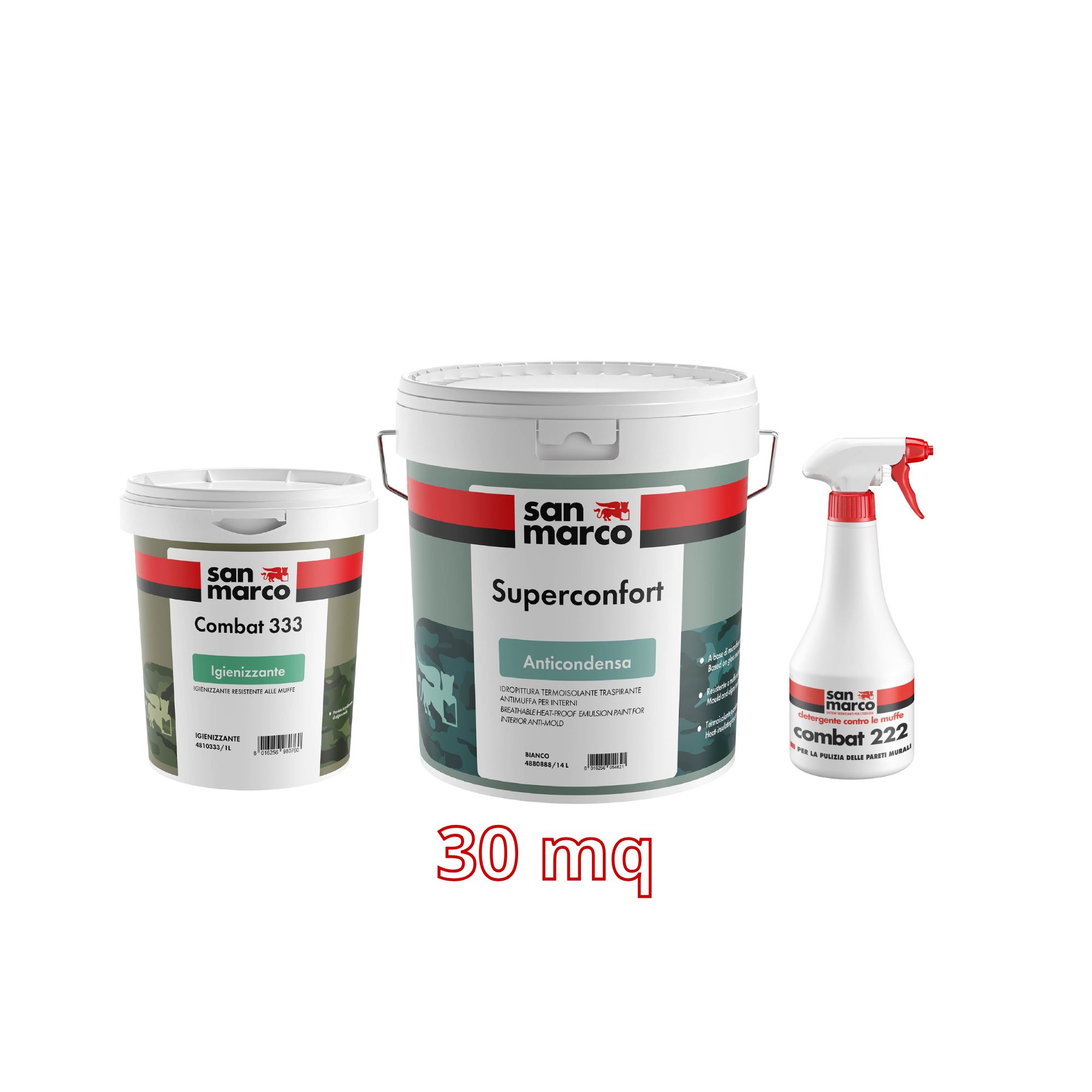 Kit Antimuffa Anticondensa 30mq bianco | San Marco