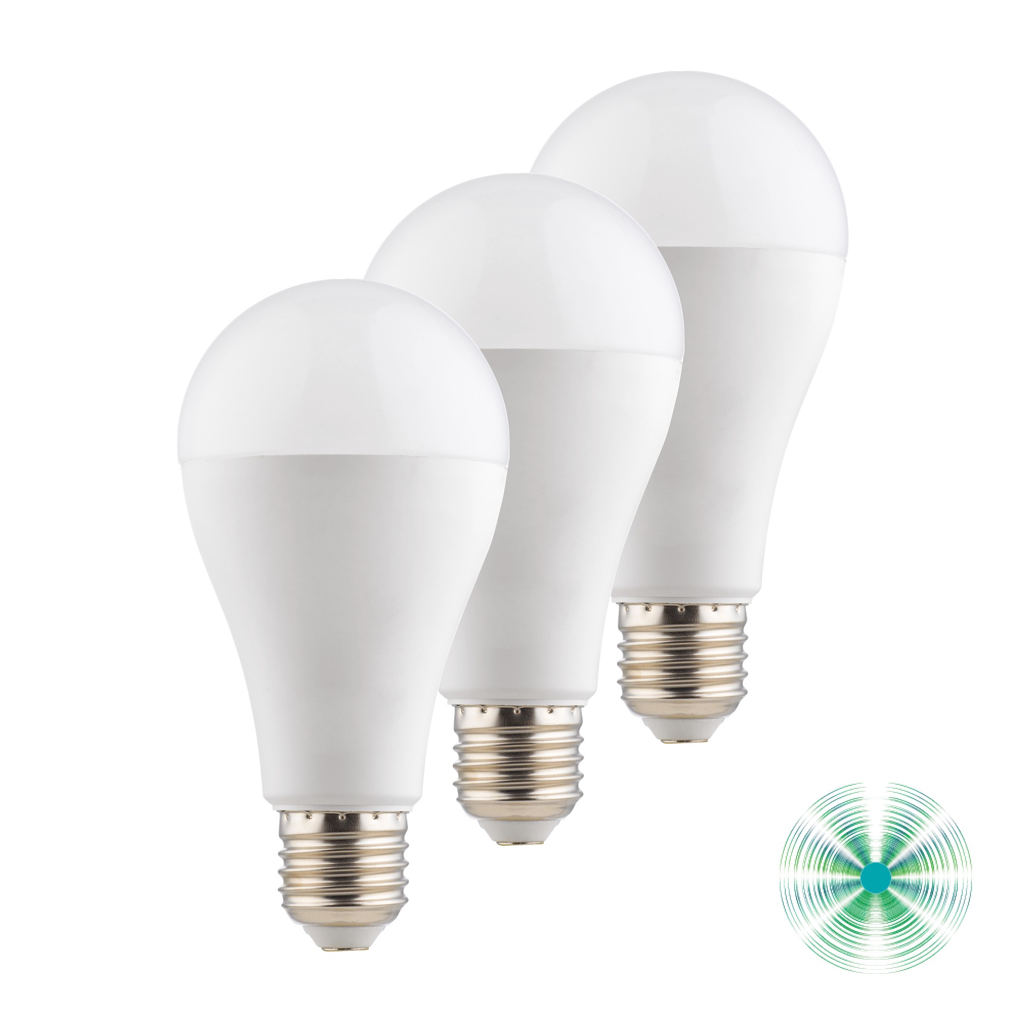 TRIPACK LAMPADINE LED A65 E27 18W 4000K