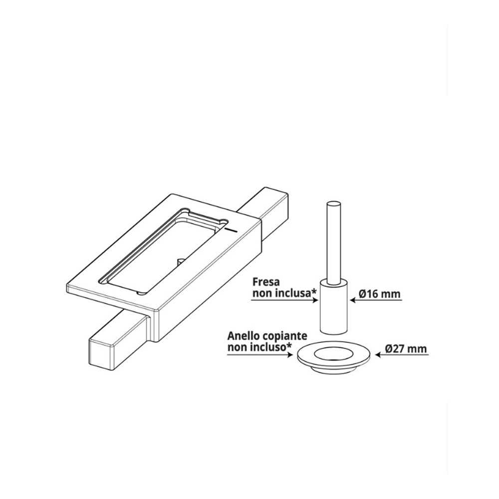 Dima per cerniera a scomparsa Invisacta