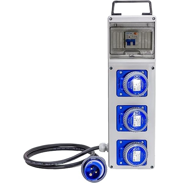 QUADRO DI DISTRIBUZIONE 'SLIM' 220V CON PULSANTE DI EMERGENZA IDEAL STAR cm 480X140X90 - IDEAL STAR - 2