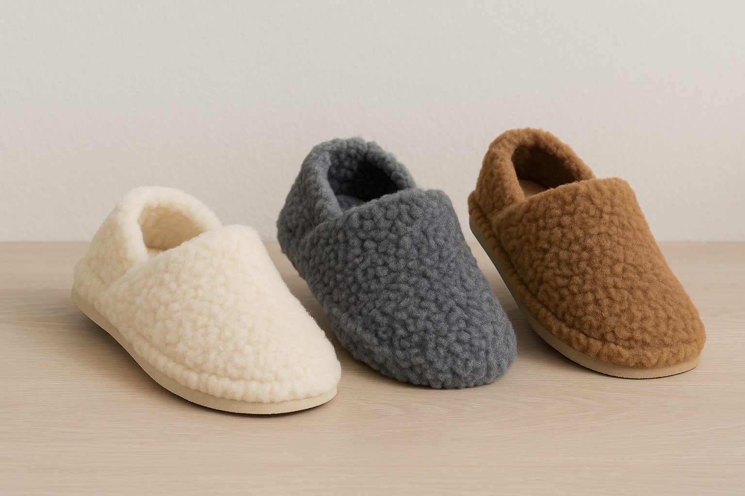 Pantofole Unisex Lana Merino Naturale