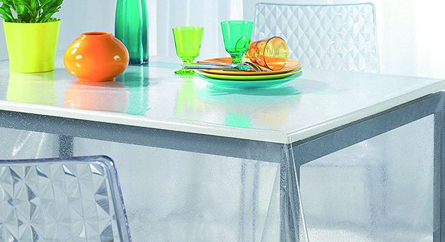 TOVAGLIATO IN PVC CRYSTAL TRASPARENTE 0,10 Rotolo cm.140 (H) x 30 mt (L)