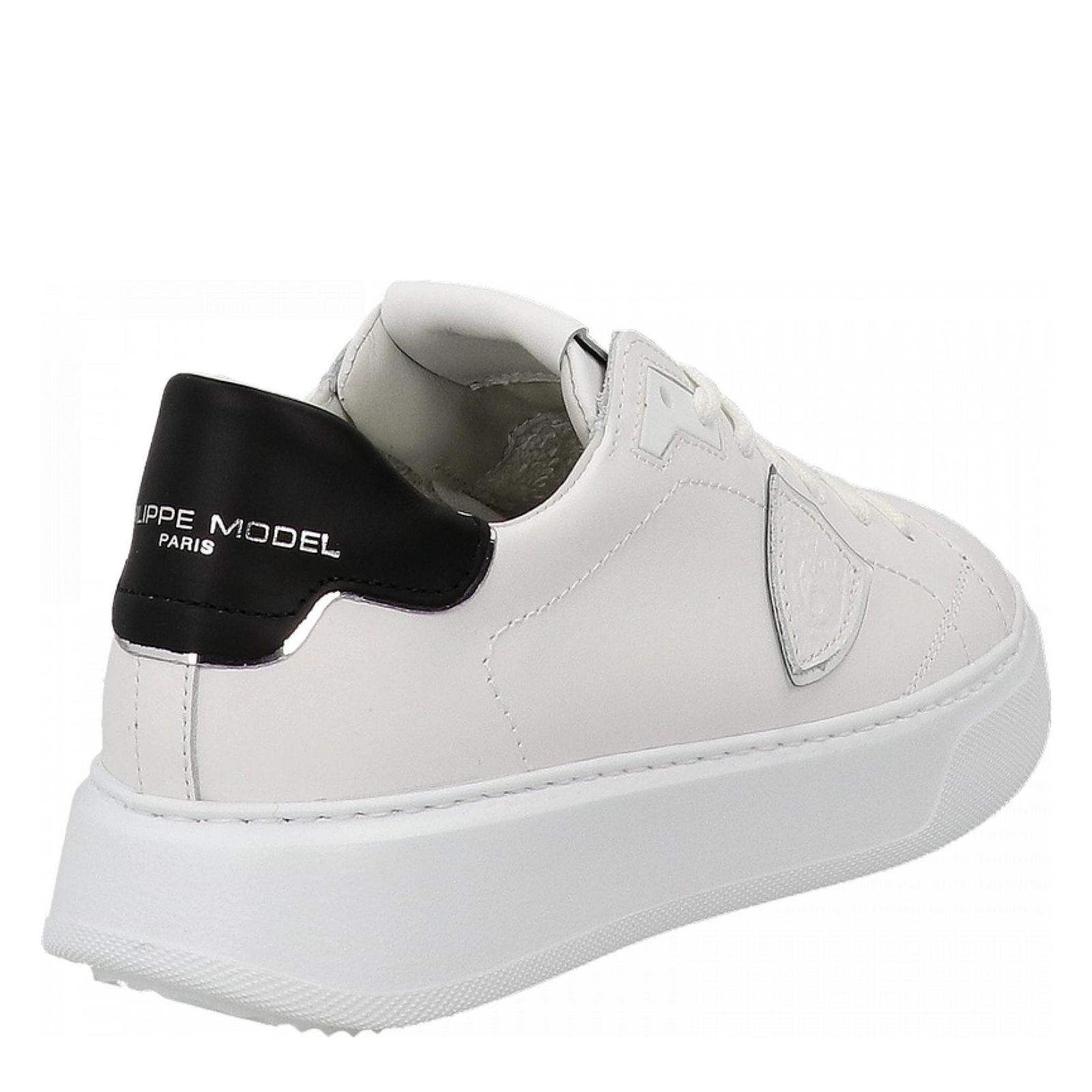 TEMPLE LOW bianco-nero