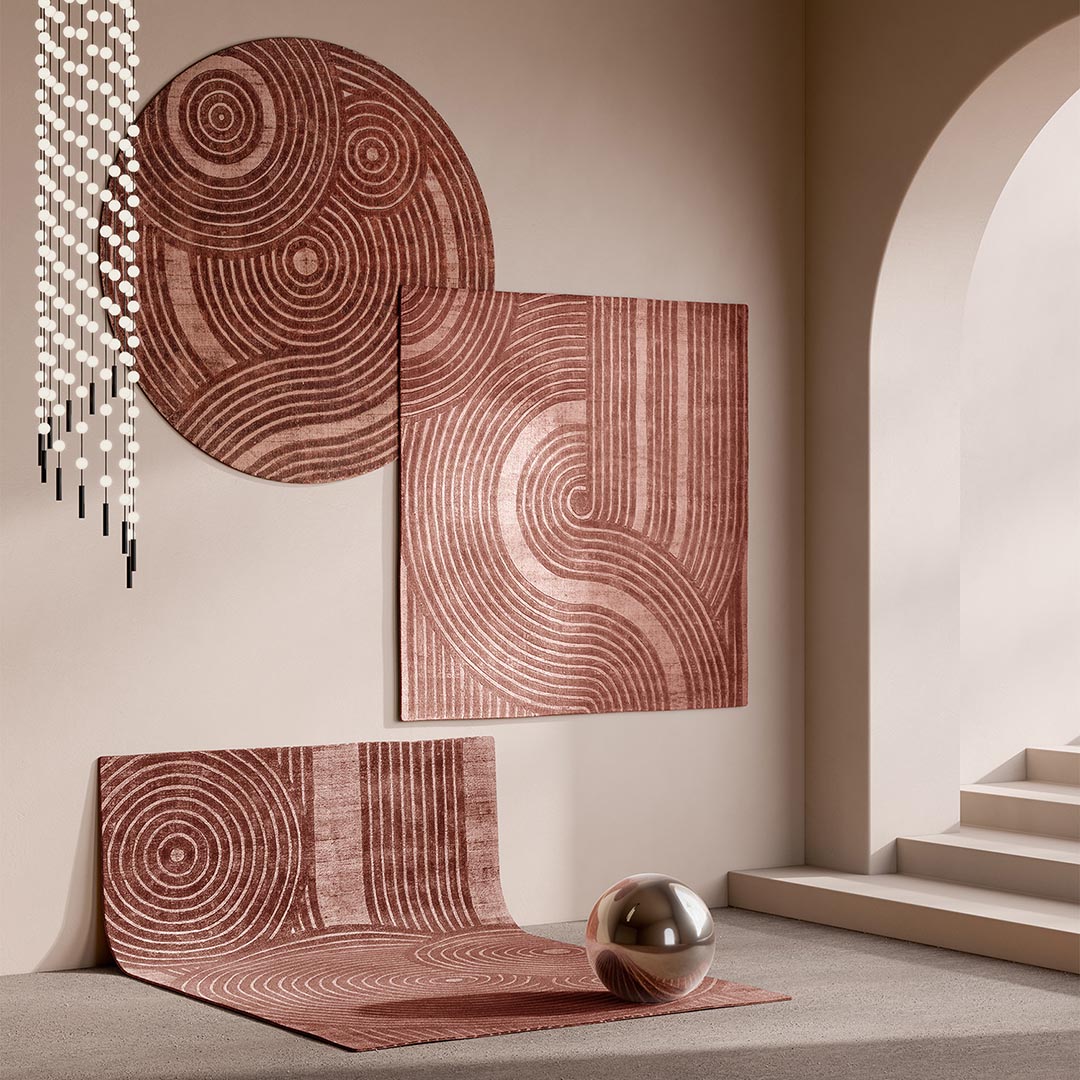 Tappeto ZEN RUST – Raffinatezza e Calore per il Tuo Soggiorno