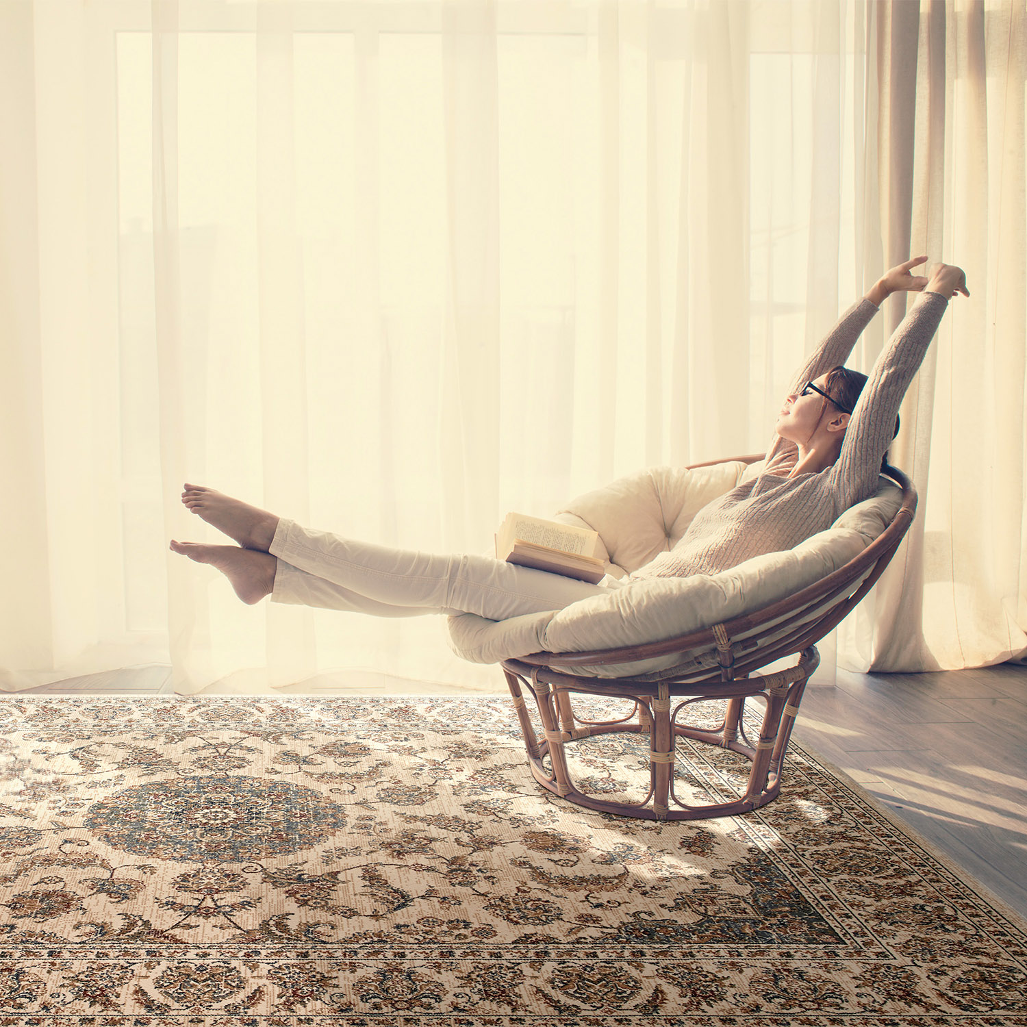 Tappeto ANTARES 57165/6454: Eleganza Classica e Comfort Moderno per il Tuo Salotto