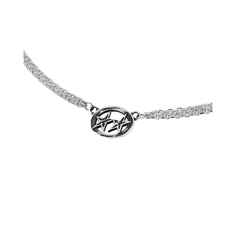 TWOJEYS Collana Necklace Icon Double Chain  