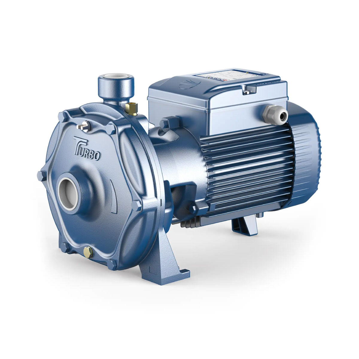 ELETTROPOMPA CENTRIFUGA BIGIRANTE IN GHISA MONOFASE MODELLO TURBO M6B - HP 2 - KW 1,5 230V - GIRANTE IN ACCIAIO INOX AISI 304 - PED