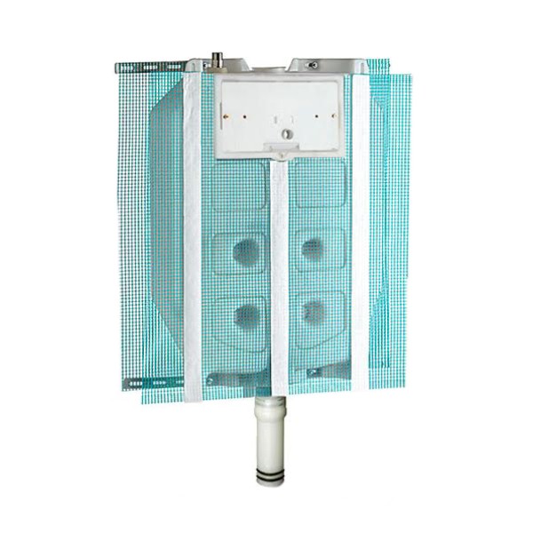 CASSETTA AD INCASSO PNEUMATICA PER VASO WC MODELLO SARA - SOLO CASSETTA - 9 LITRI- COMPRESO TUBO DI RISCIACQUO - CAT