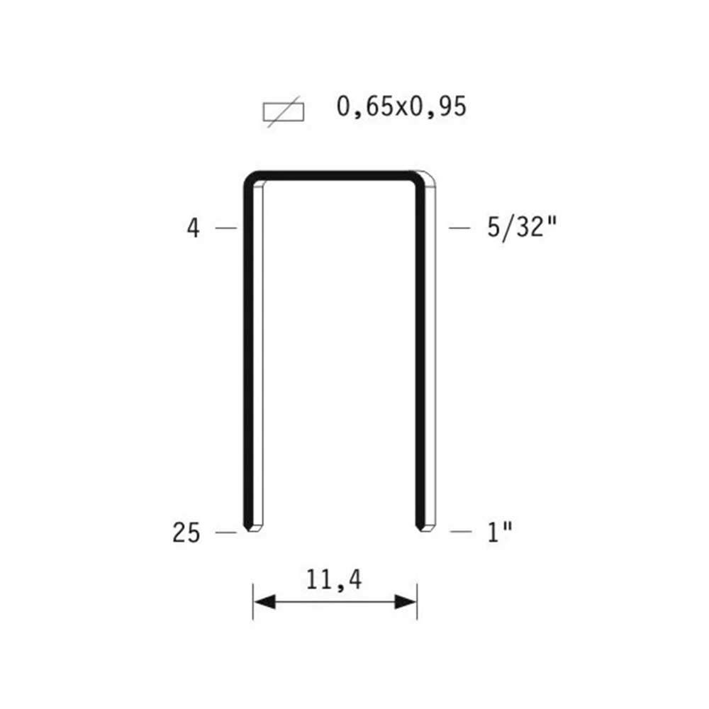 Graffe 80/16 mm CF. 5000 pezzi Omer