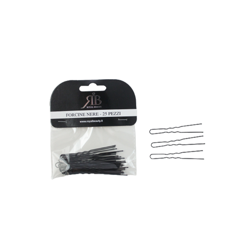 Forcine per Capelli Nere 25 Pezzi