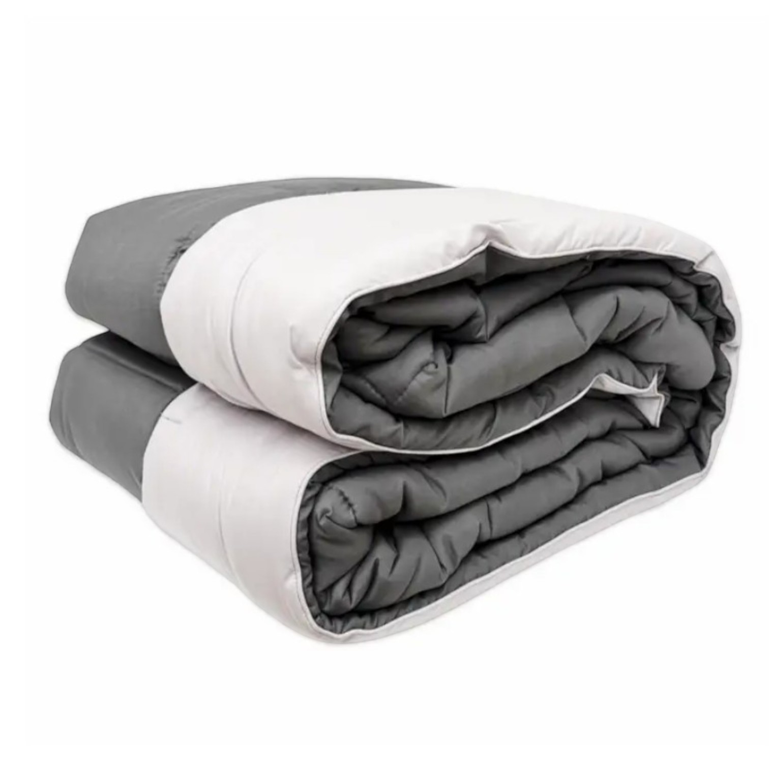 Trapunta una piazza Double face Bicolor - grigio