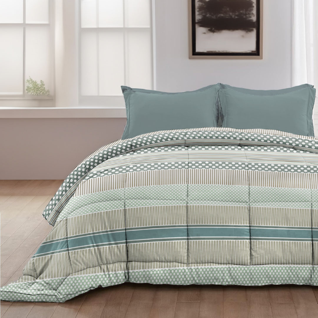 Trapunta una piazza Double face Dalì - azzurro