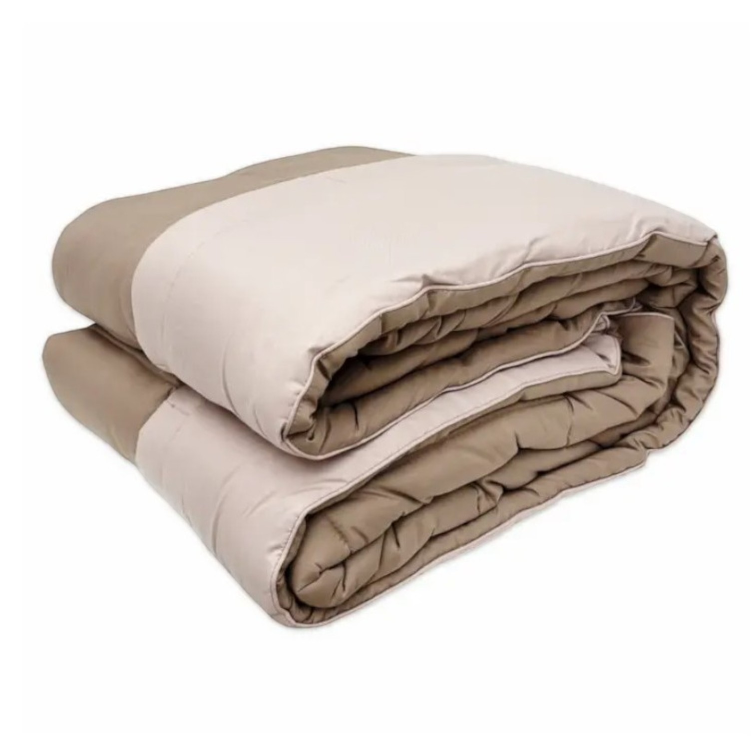 Trapunta una piazza e mezza Double face Bicolor - tortora