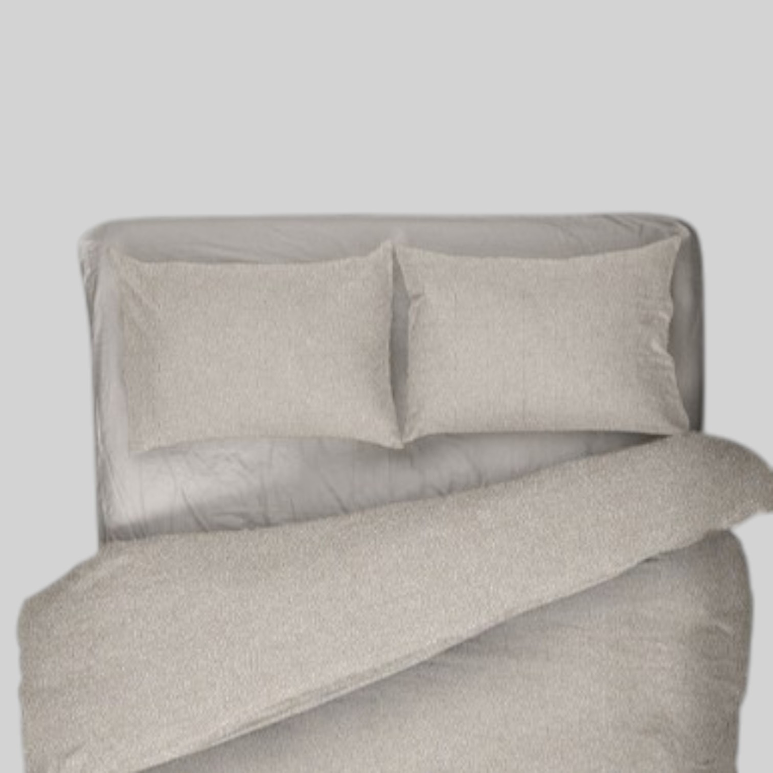 Copripiumino matrimoniale Blot in puro cotone - sabbia