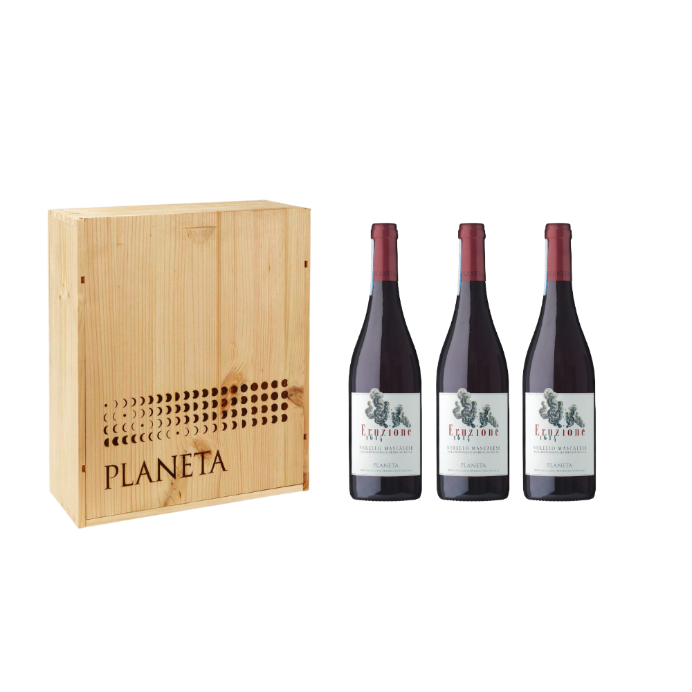 NERELLO MASCALESE ROSSO 0,750 LEGNO X 3 DOC SICILIA ERUZIONE 1614