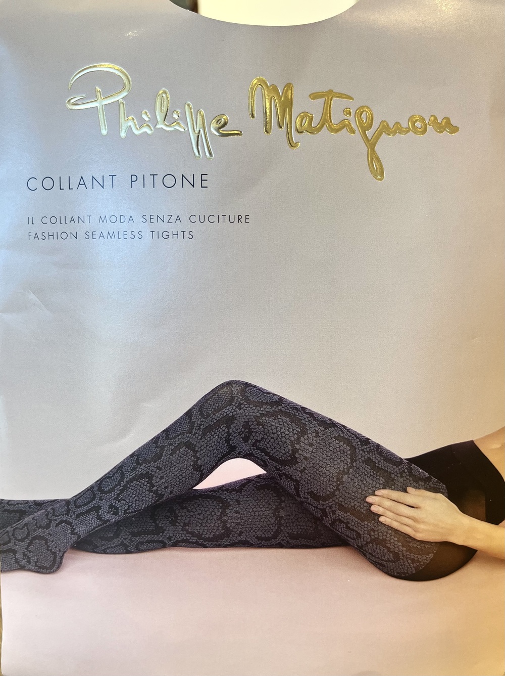 Collant coprente aperto con stringatura 100 den | Milena Lingerie