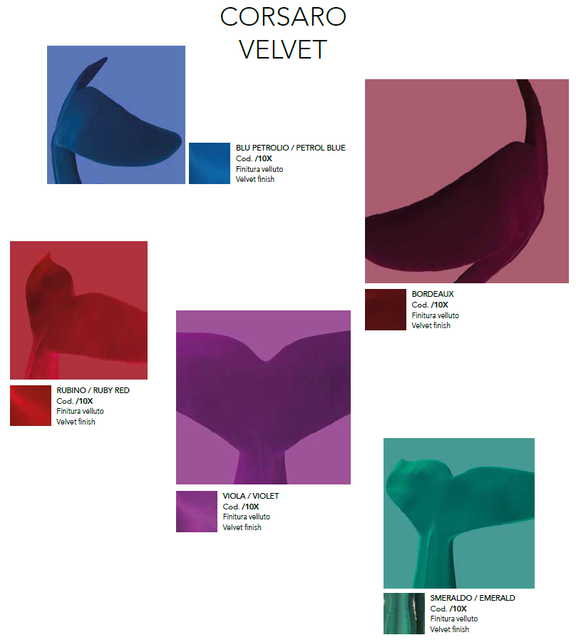 Coda di balena velvet | Gaia Interni