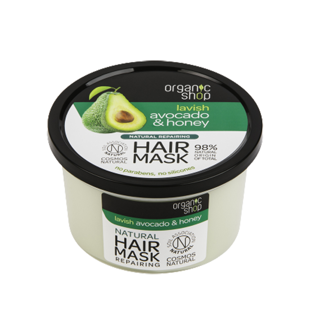 Maschera Capelli Ristrutturante Avocado Biologico e Miele 250 ml