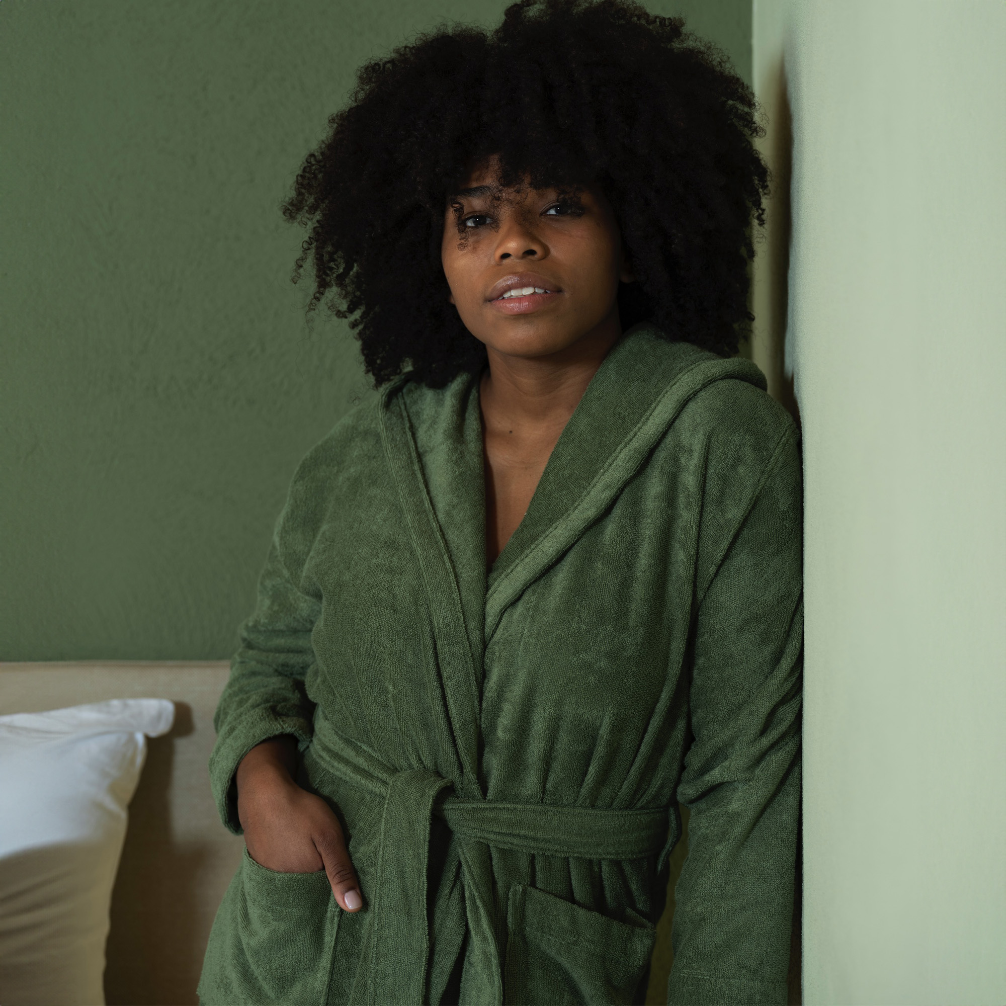 Accappatoio Monaco leggero - Bosco 