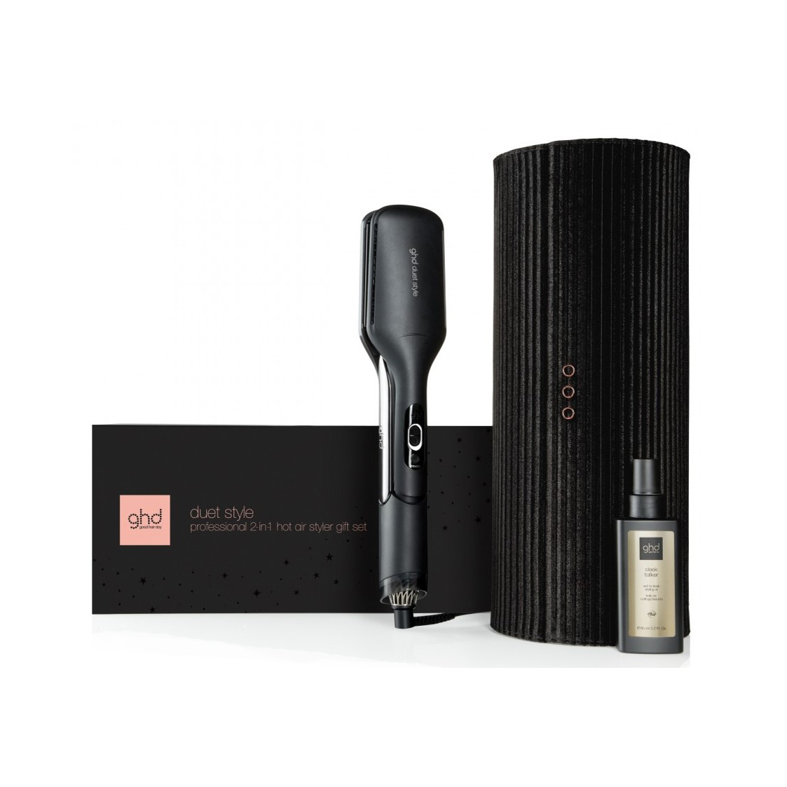 Piastra Asciugacapelli 2 in 1 Duet Style Set Lusso + Sleek Talker 95 ml