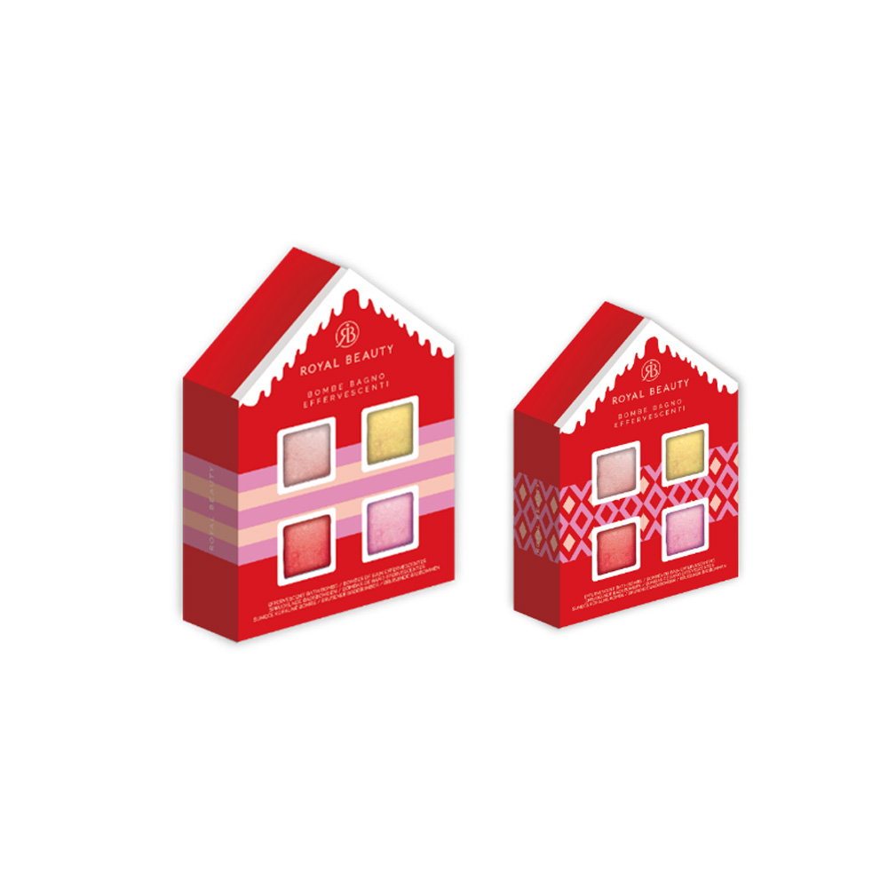 Casetta Bombe da Bagno 4 pezzi