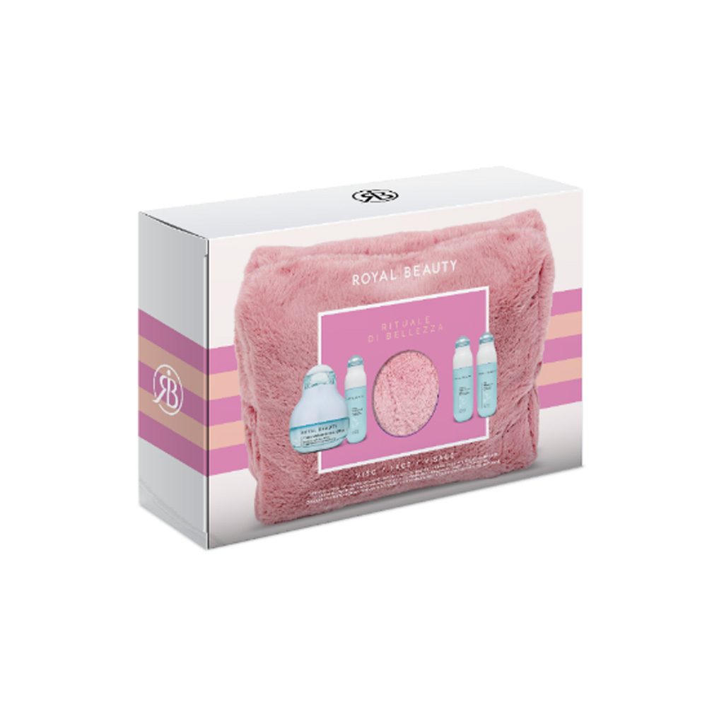 Pochette morbida con kit skincare travel size
