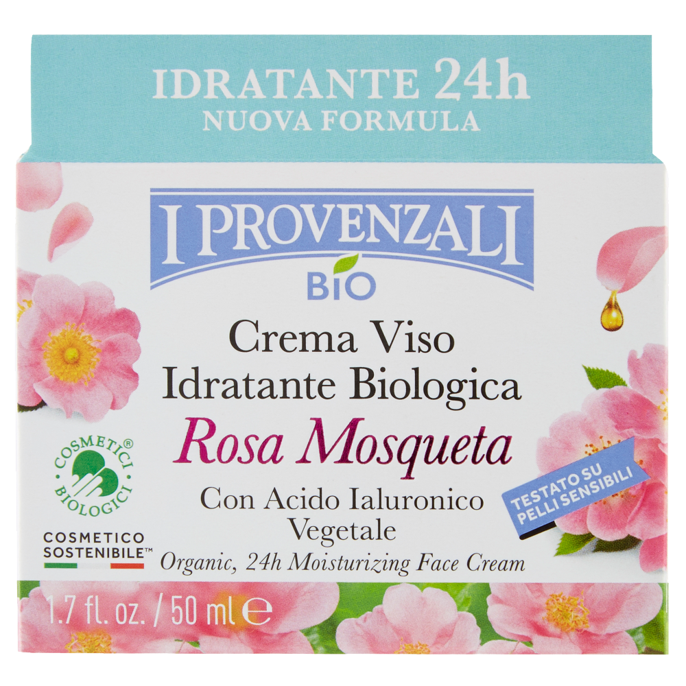 Bio Crema Viso Idratante Biologica Rosa Mosqueta 50 ml