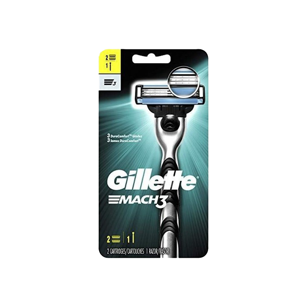 Gillette Mach3 Rasoio con 2 Ricariche