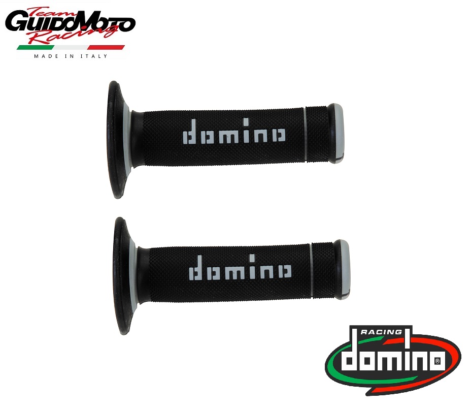 MANOPOLE NERO GRIGIO MOTOCICLI OFF ROAD DOMINO A02041C7170A7-1 