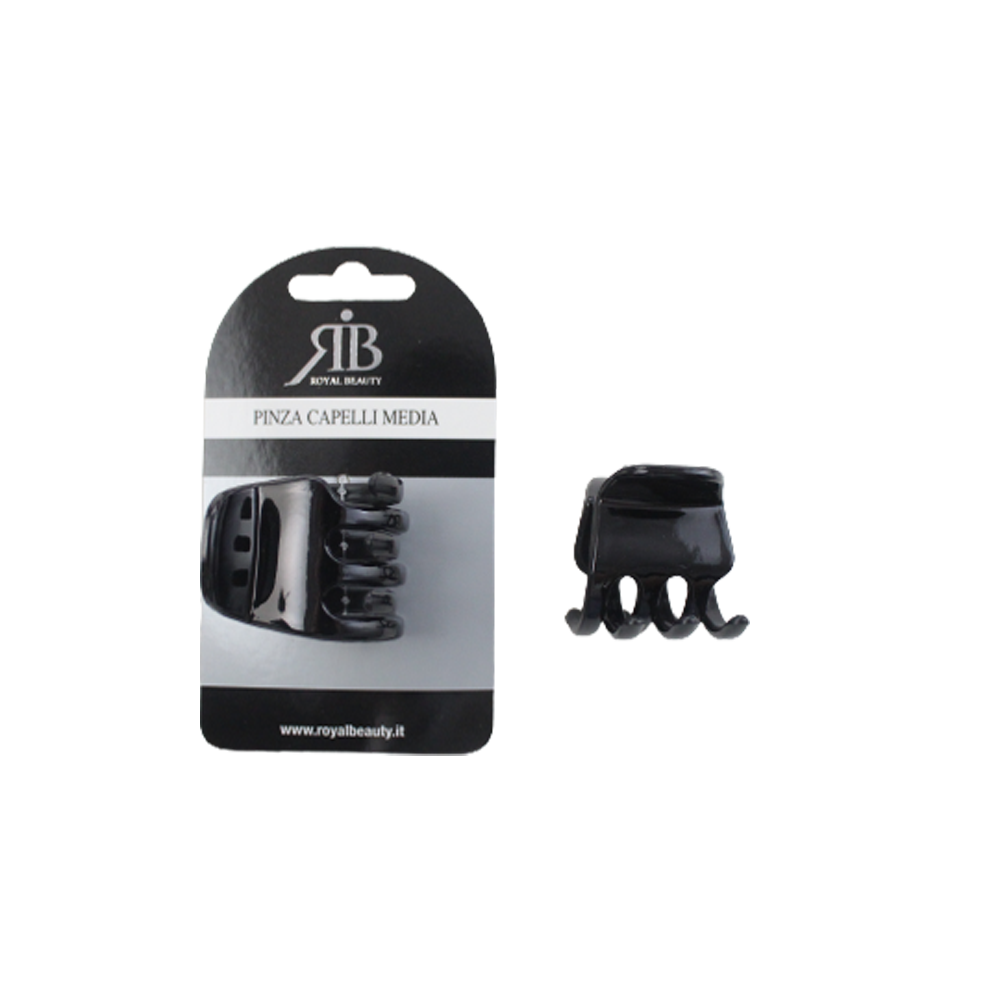 Pinza Capelli Media Nera