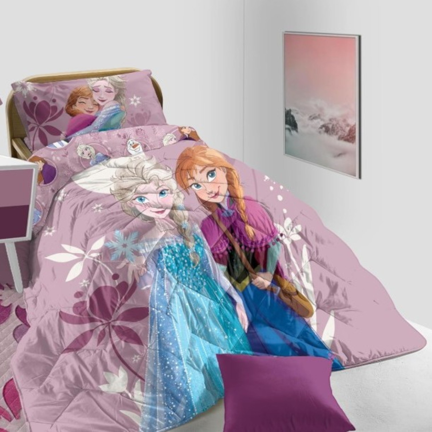 Trapunta invernale Disney una piazza - Frozen