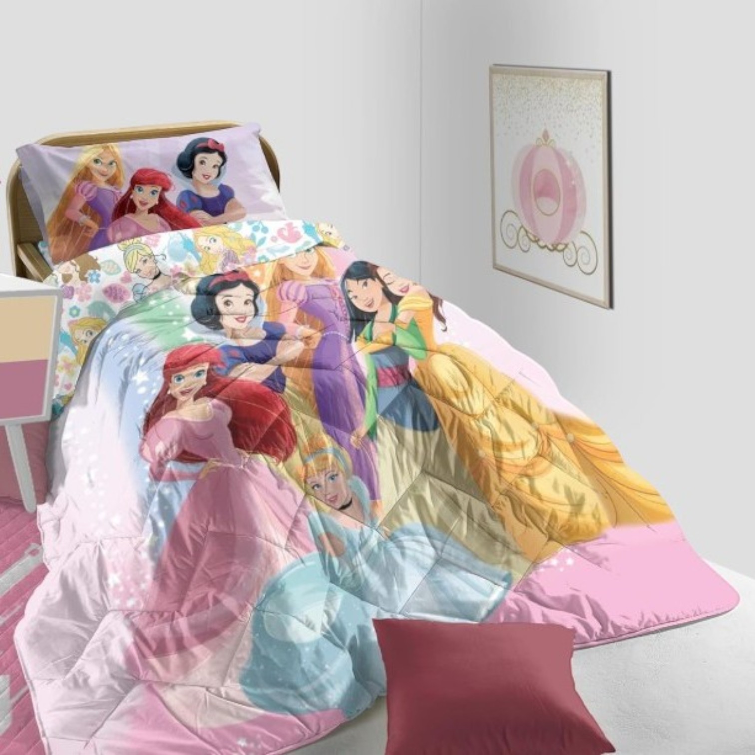 Trapunta invernale Disney una piazza - Princess