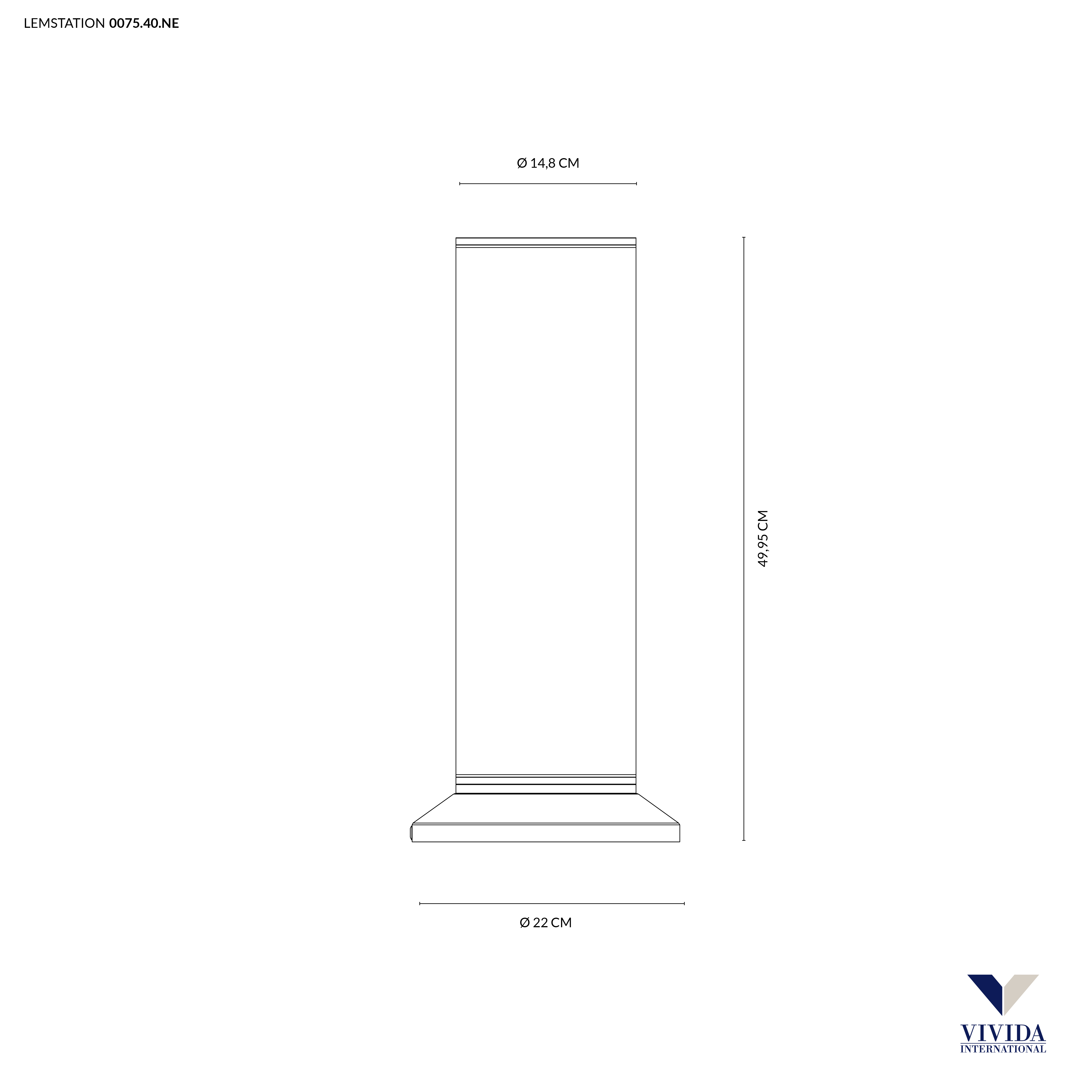 LEMSTATION DA TAVOLO NERO 18W 3000K