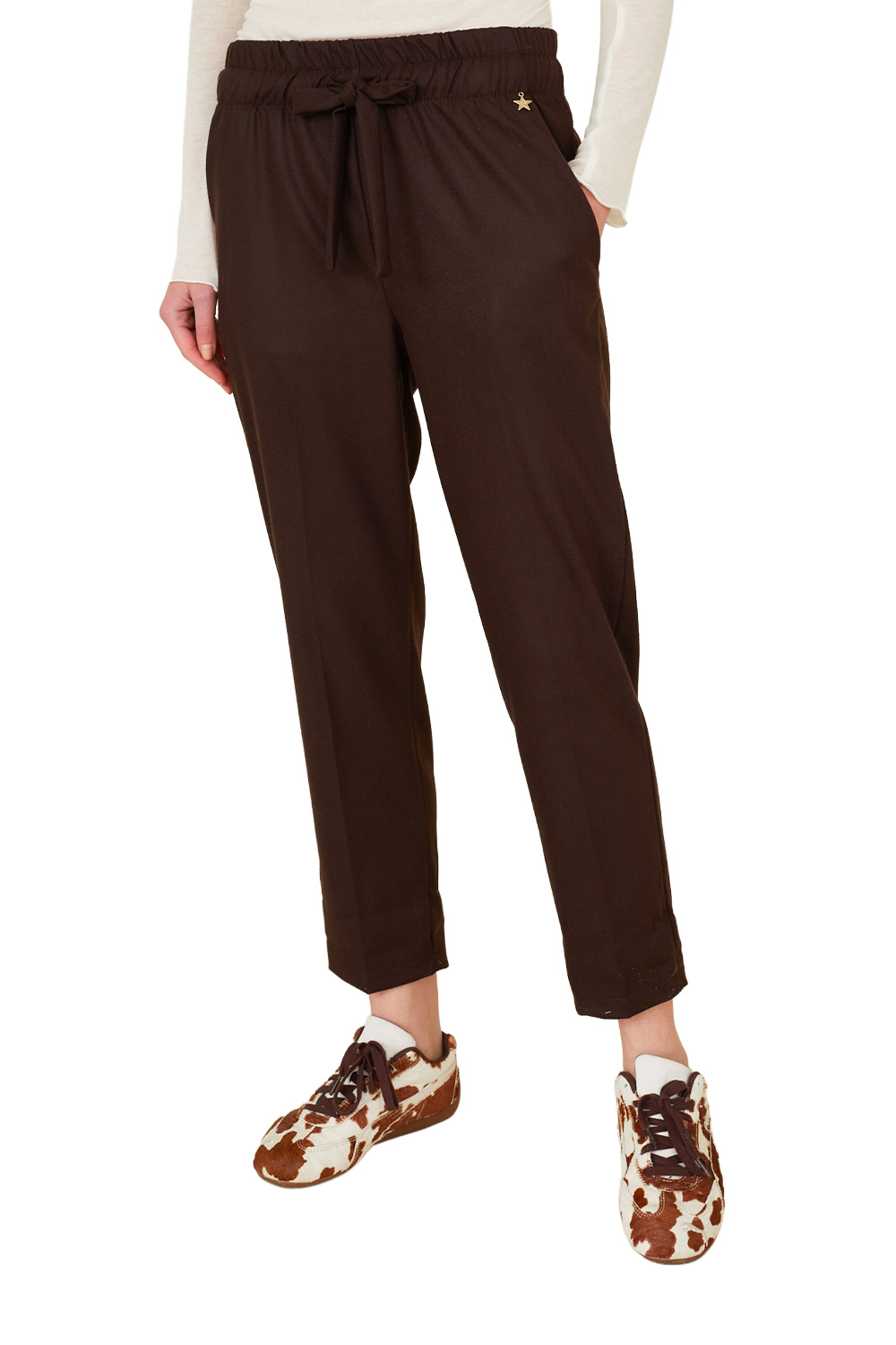 Pantalone con Elastico in Vita