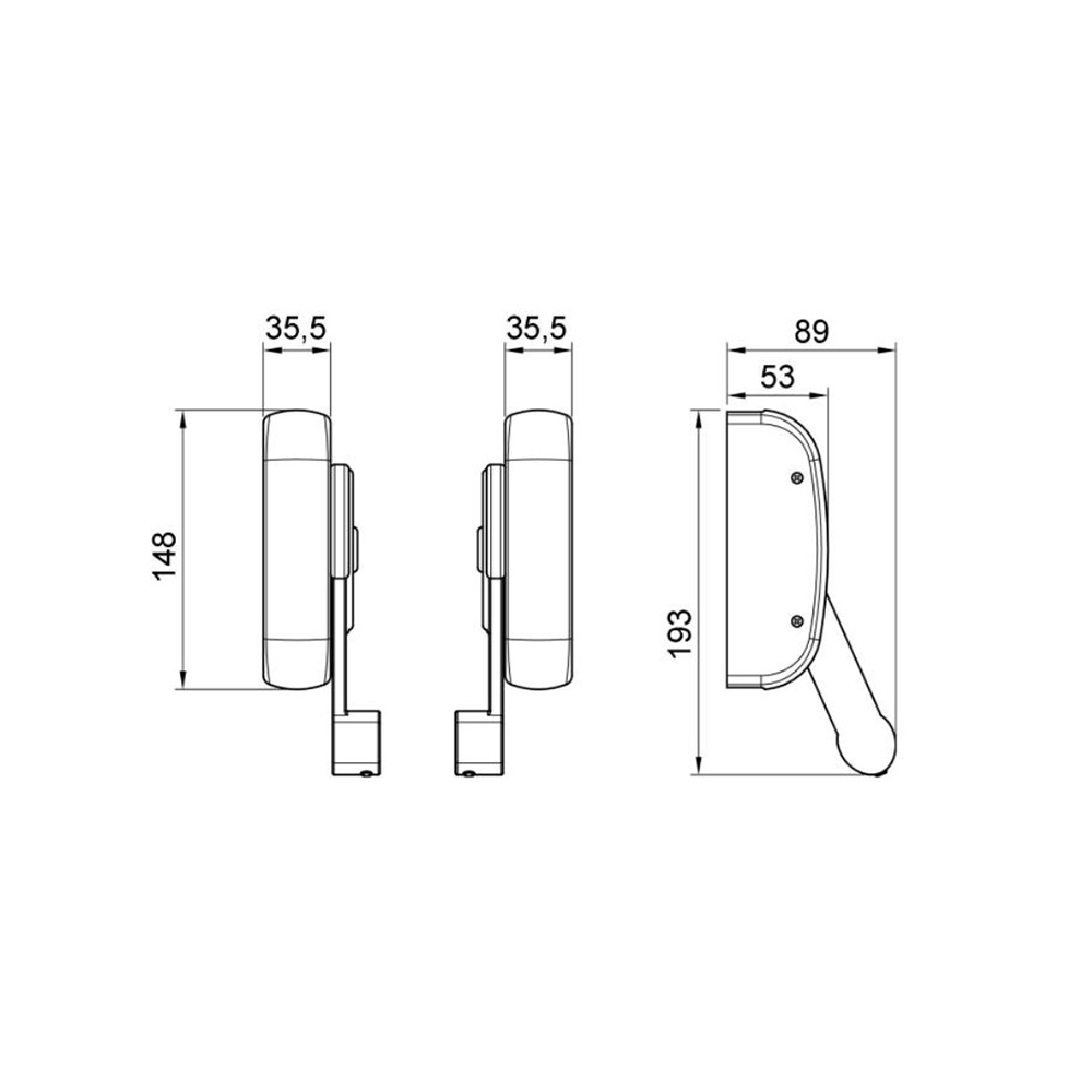 Maniglione antipanico 2 punti di chiusura alto basso Antipanic senza barra