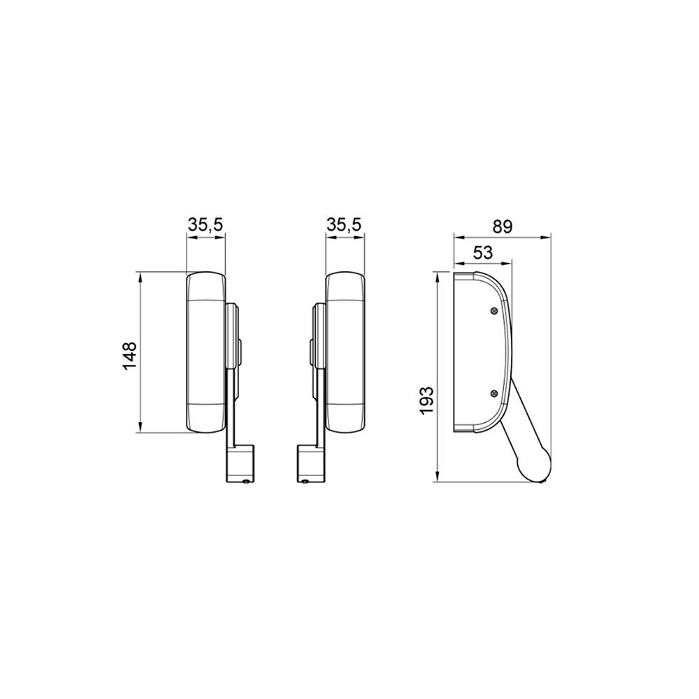 Maniglione antipanico 3 punti di chiusura Antipanic senza barra
