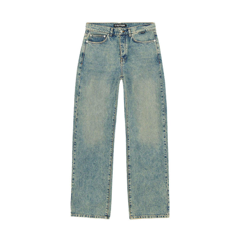 IUTER Pantalone Denim Pants Loose Blue Acid 