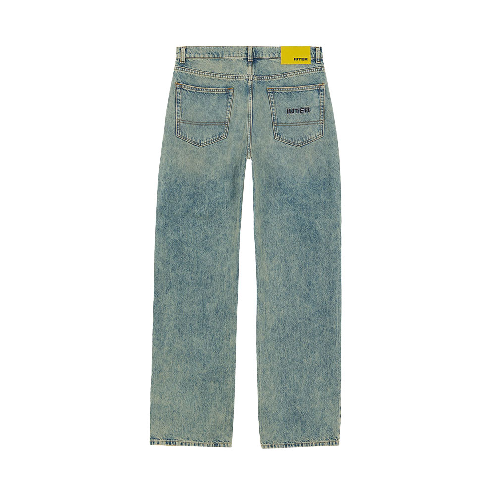 IUTER Pantalone Denim Pants Loose Blue Acid 