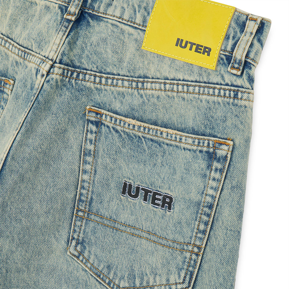 IUTER Pantalone Denim Pants Loose Blue Acid 