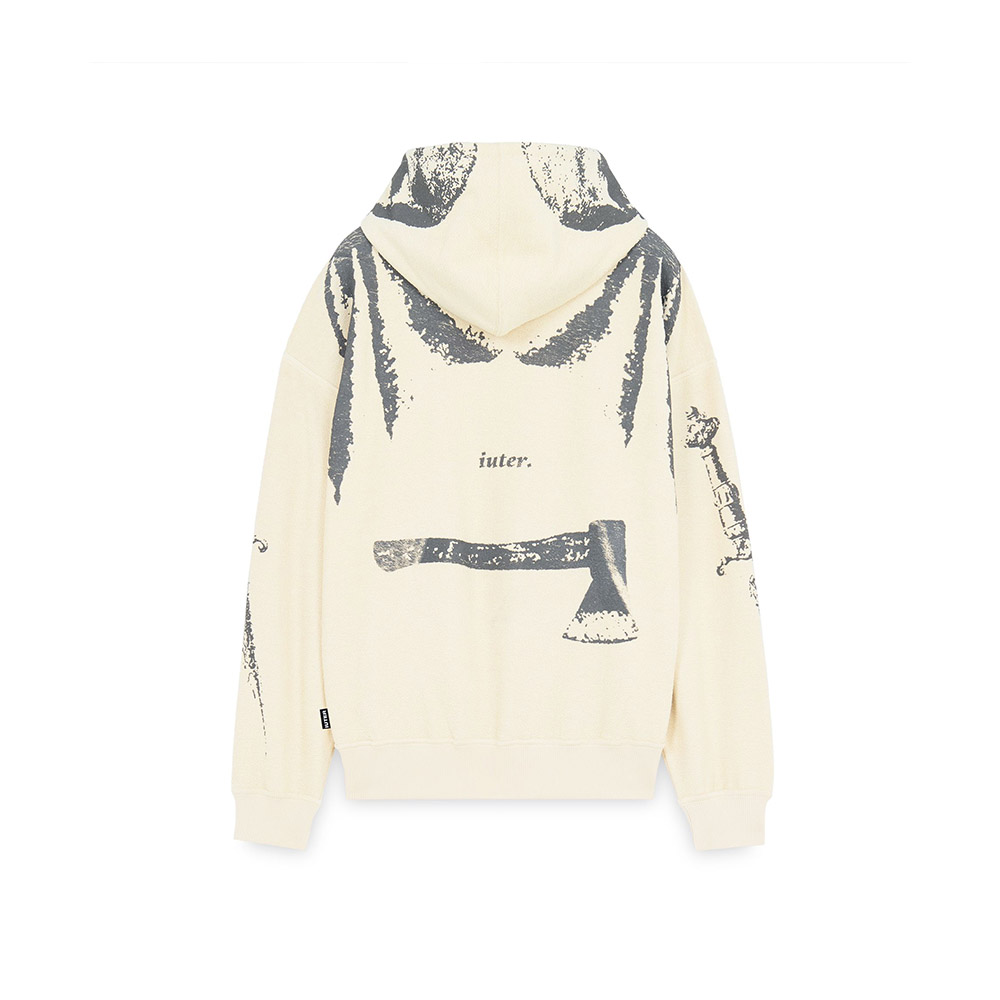 IUTER Felpa Cappuccio Hoodie Skeleton 
